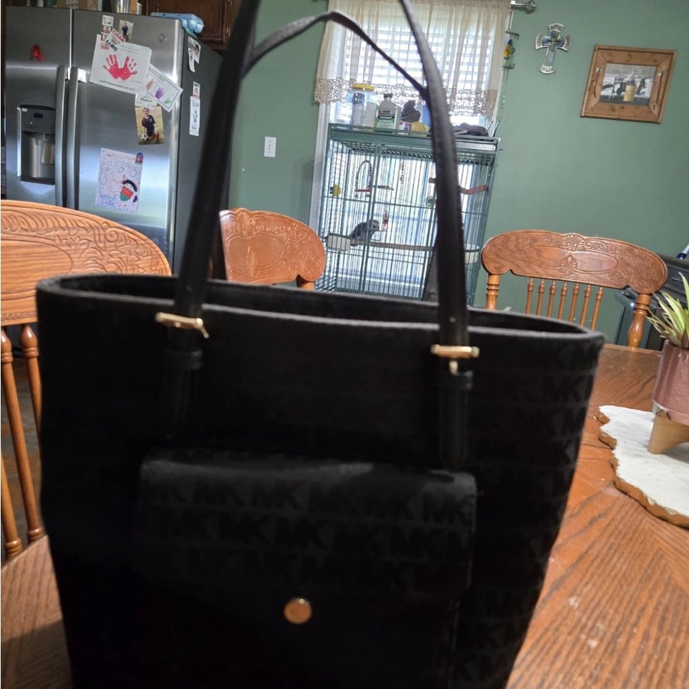 Michael Kors Black Monogram Tote